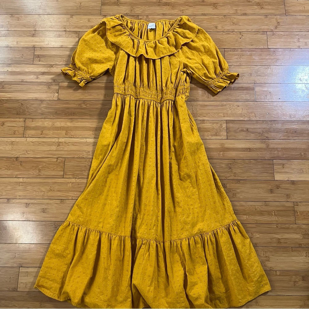 Universal Thread Marigold Cottagecore Midi Dress … - image 3